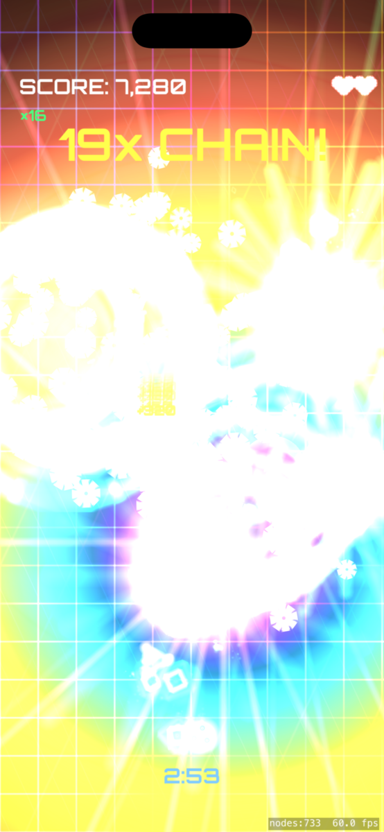 Echo Extend Electric Energy vector visuals and explosions