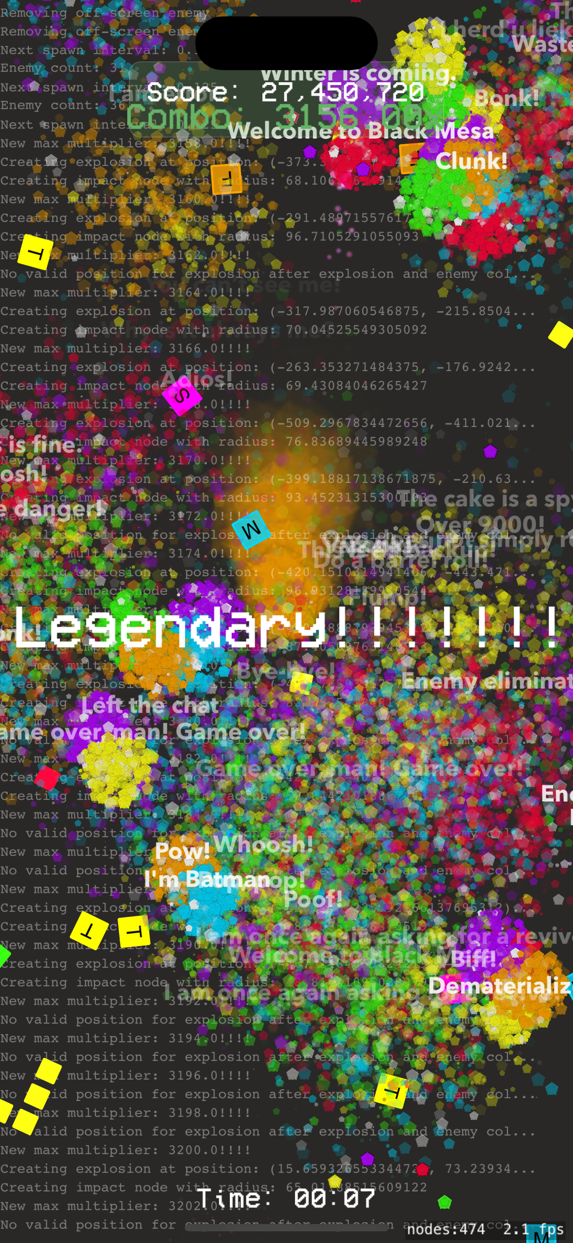 Super Combo Blaster app screenshot showing the main game interface